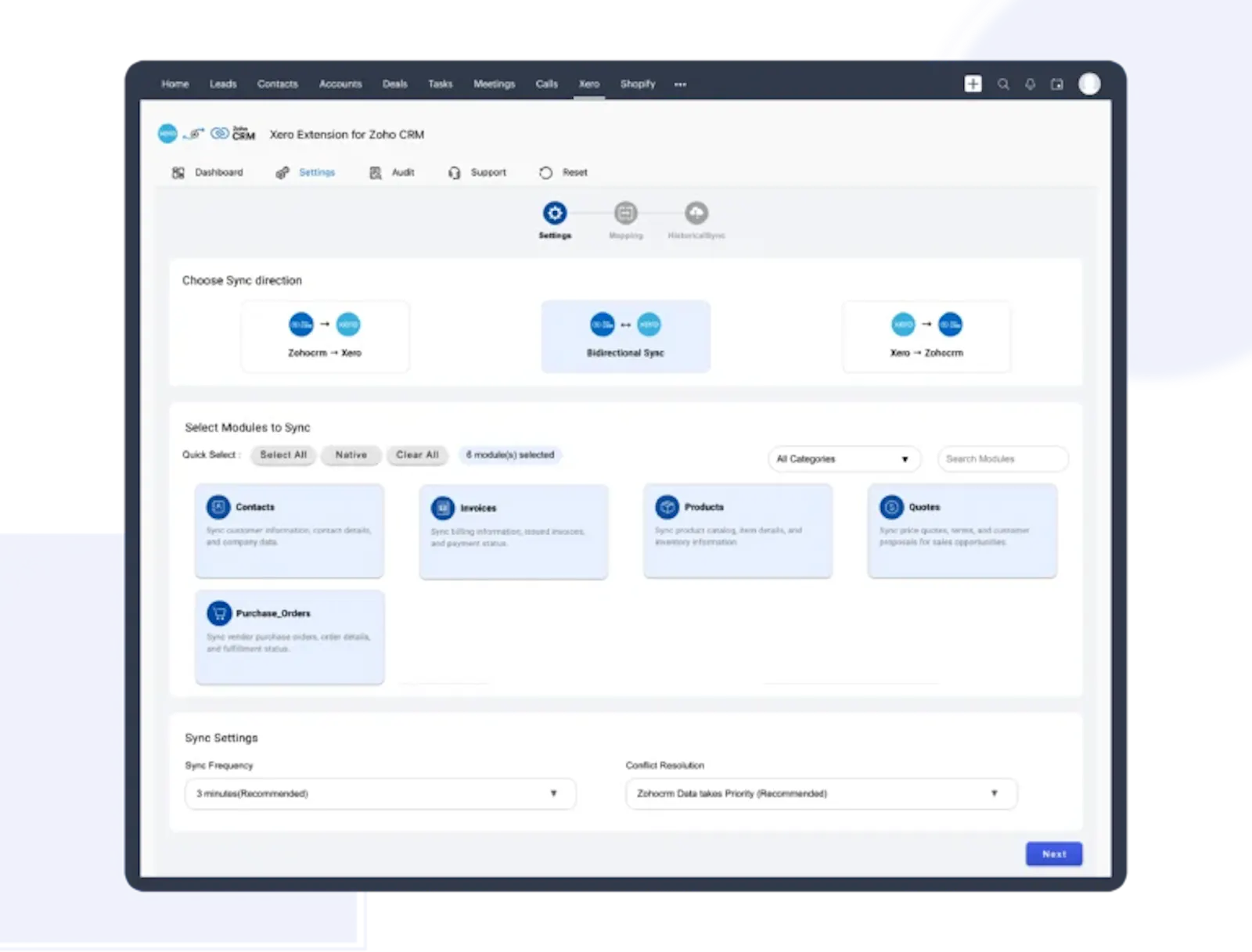 Xero Integration for Zoho CRM screenshot 3