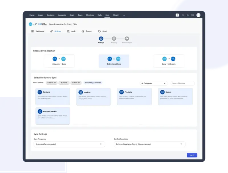 Xero Integration for Zoho CRM screenshot 3