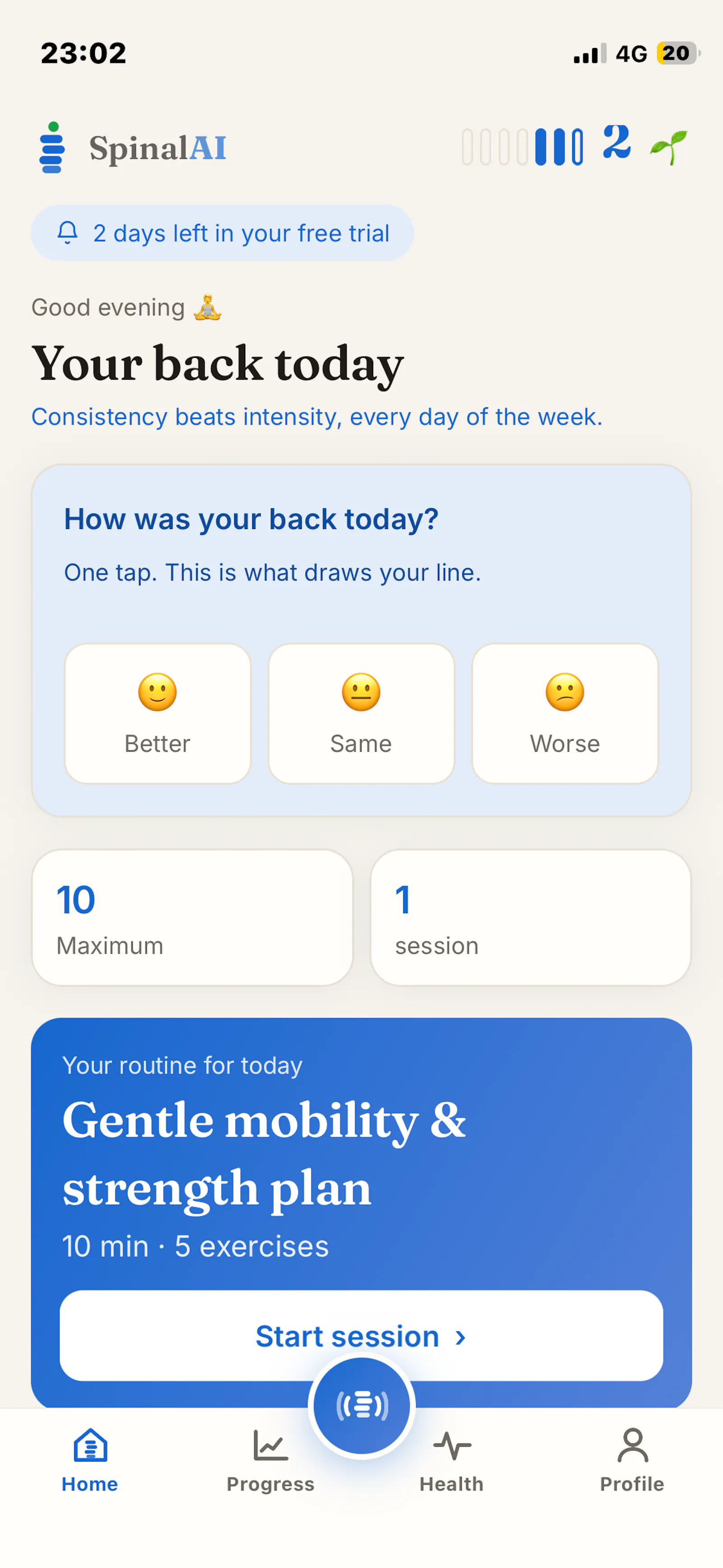 SpinalAI - Back Pain Relief screenshot 2