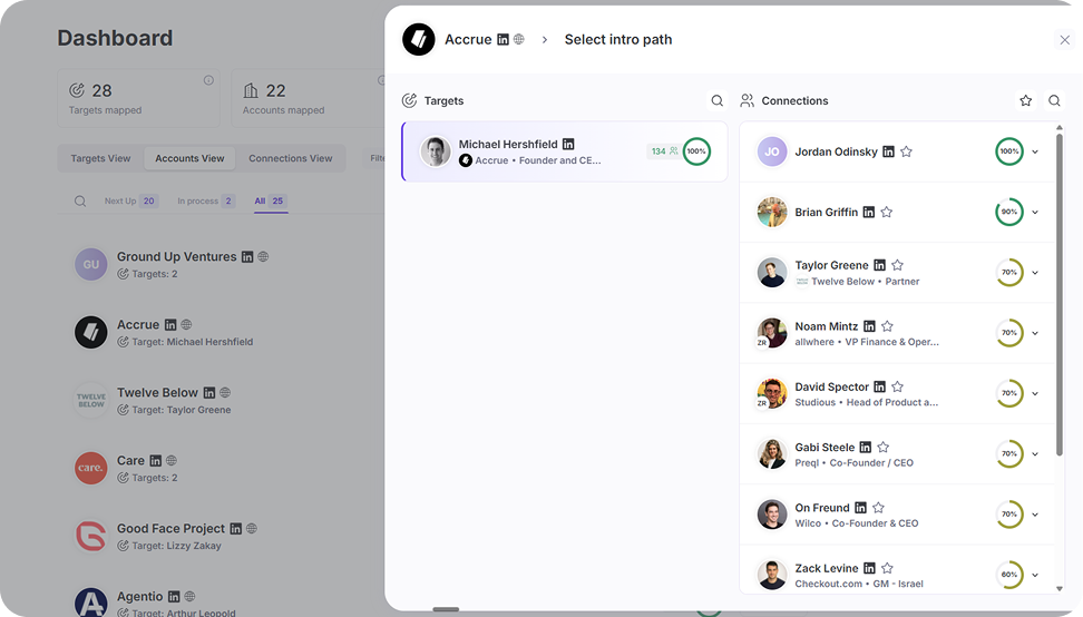Draftboard Warm Intro Agent - Screenshot 3 preview
