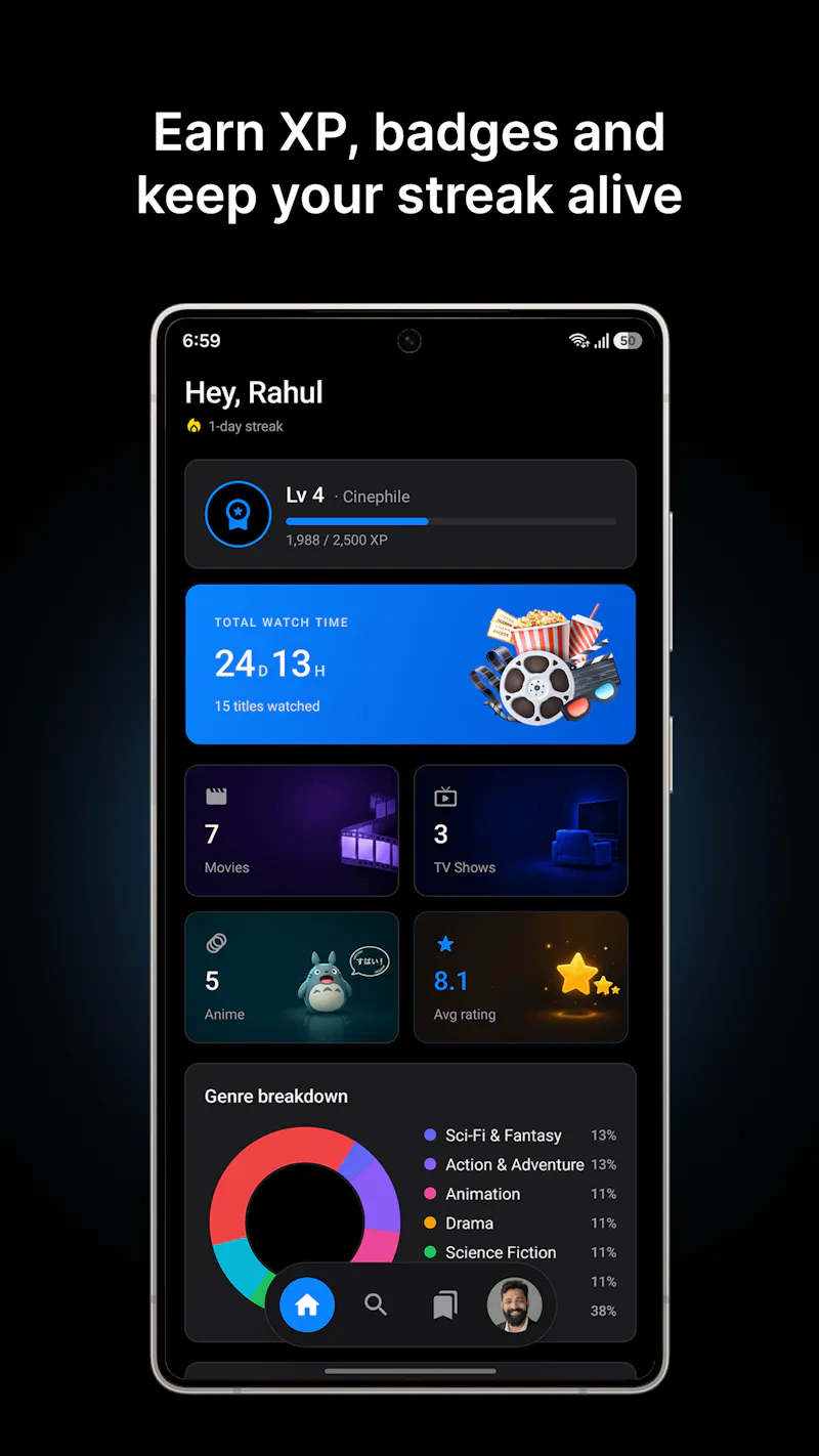 BingeMark: Movie, TV & Anime Tracker screenshot 3