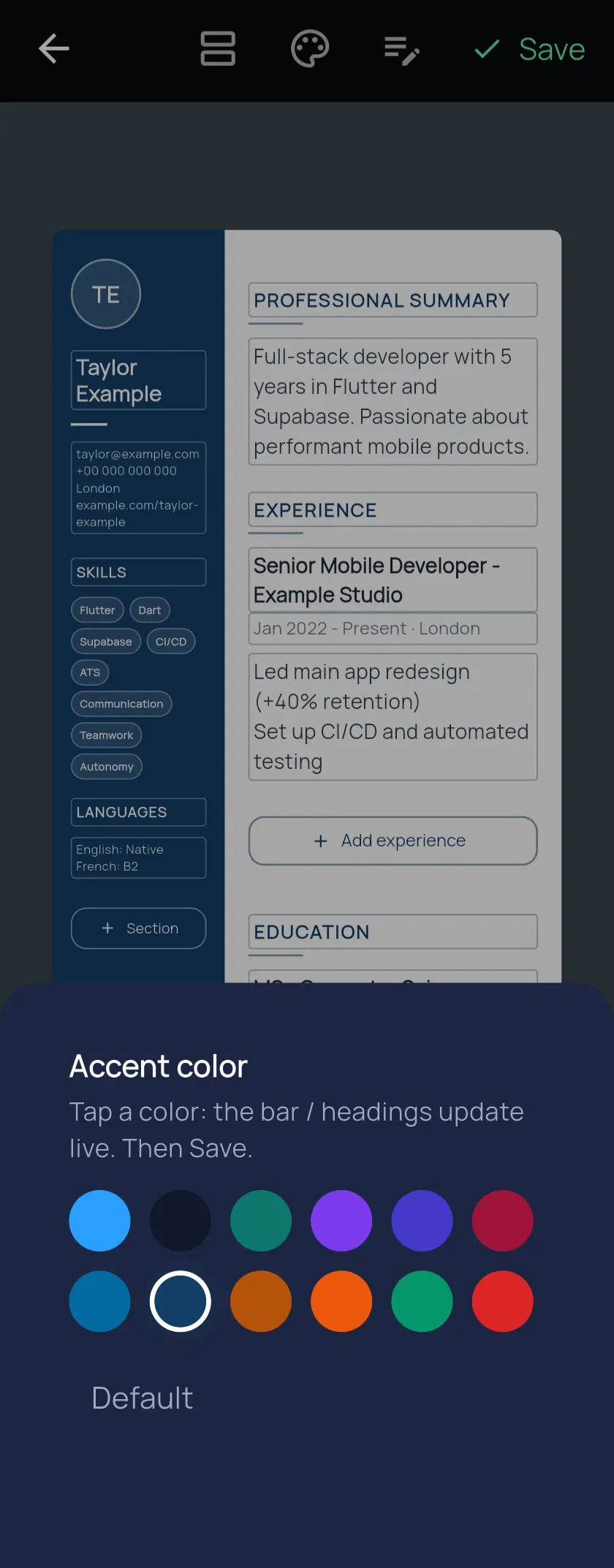 HireSnap — AI Resume & CV Builder gallery image