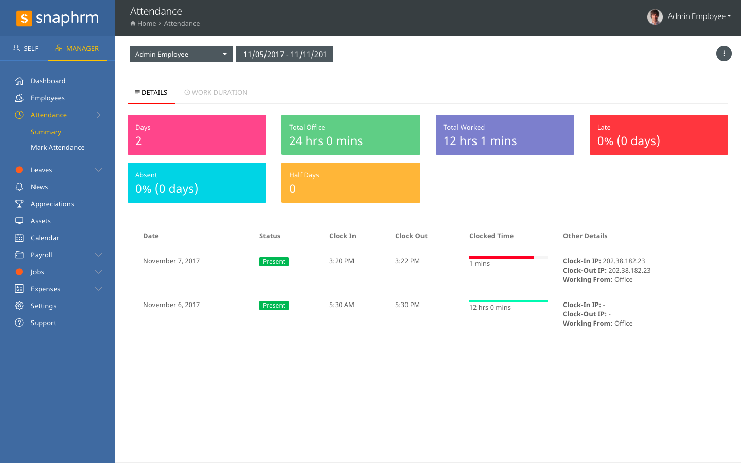 SnapHRM gallery image