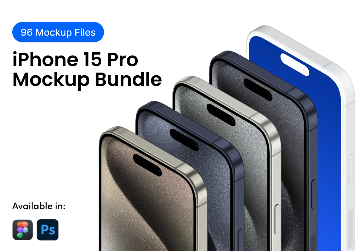 iPhone 15 Pro Mockup Bundle media 1