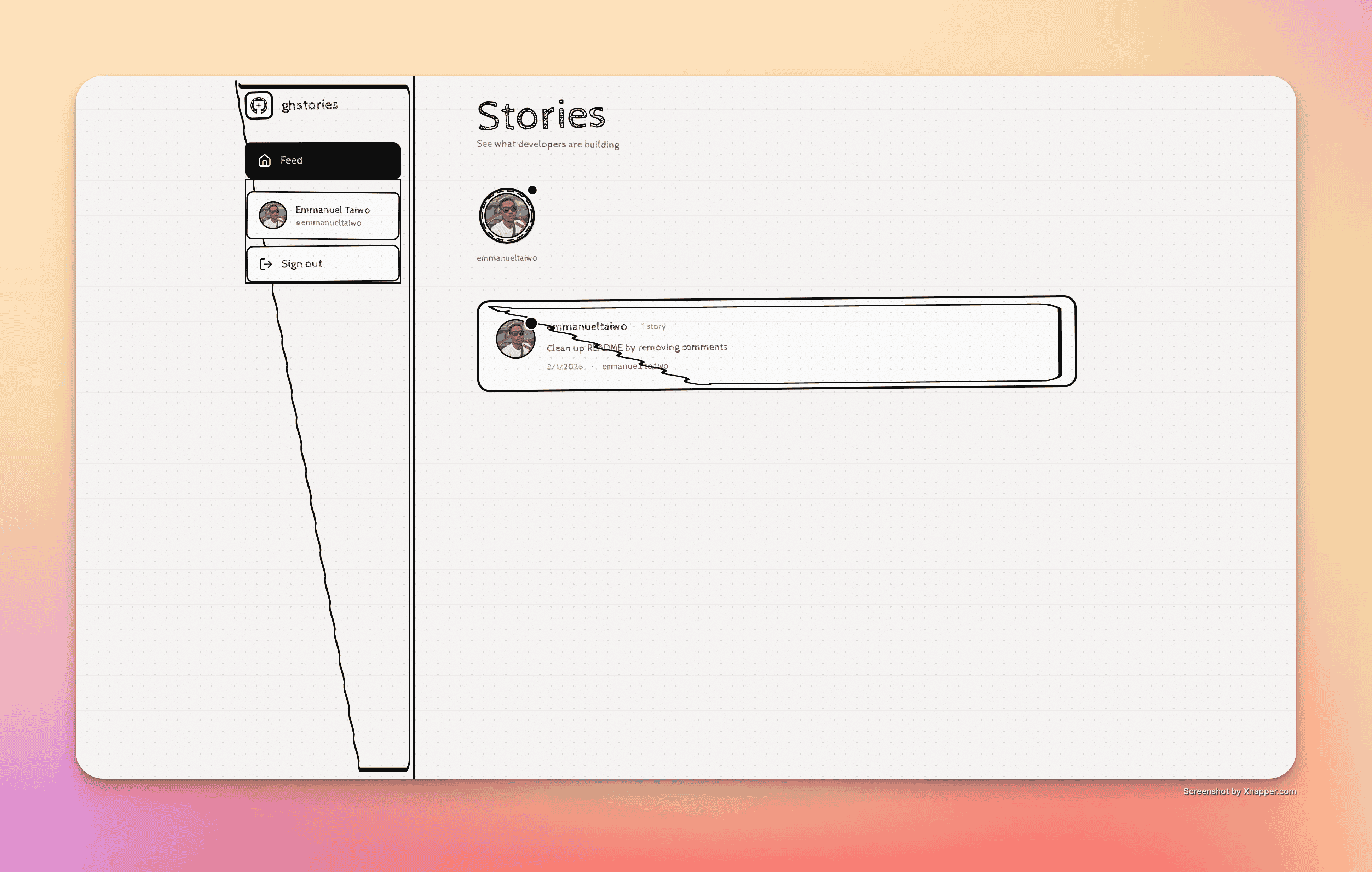 Ghstories - Screenshot 2 showing product features and functionality