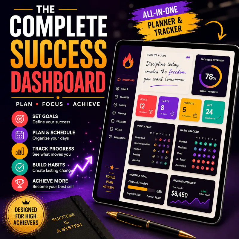 The Complete Success Dashboard forNotion screenshot 2