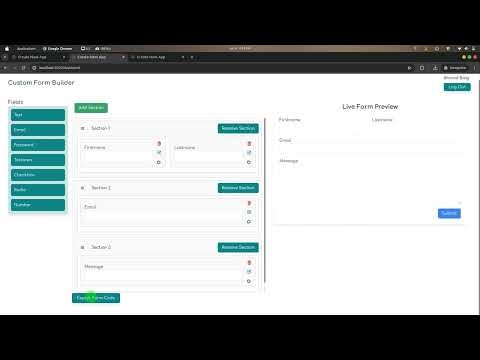 Custom React form Builder gallery image