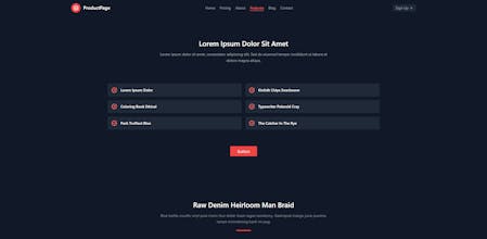 ProductPage - SaaS HTML Template gallery image