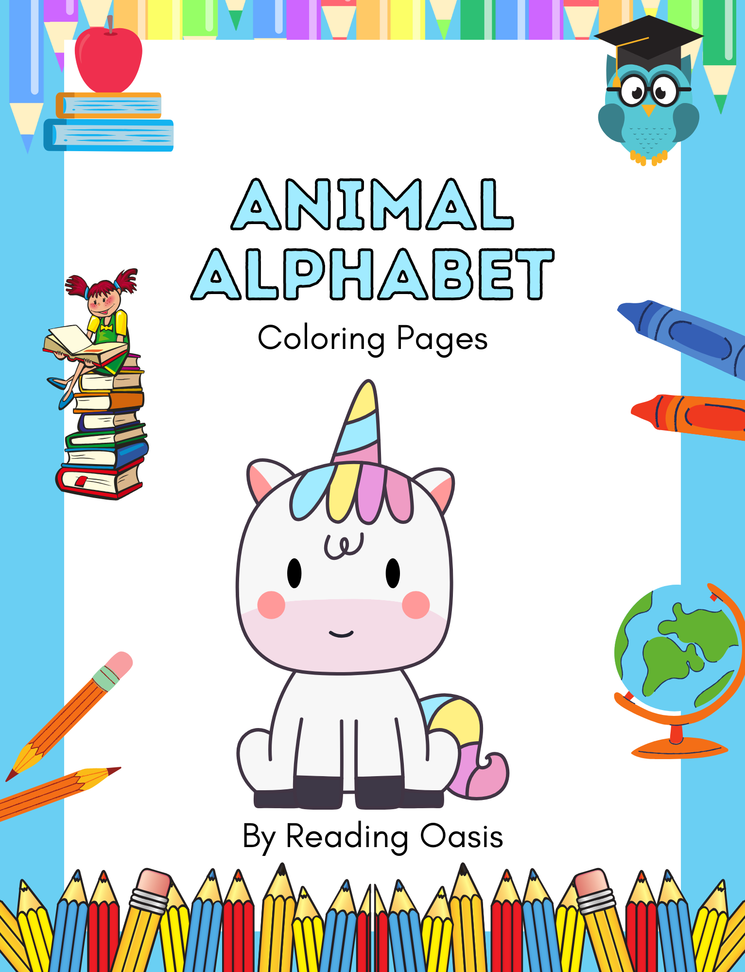 Animal Alphabet Coloring Pages