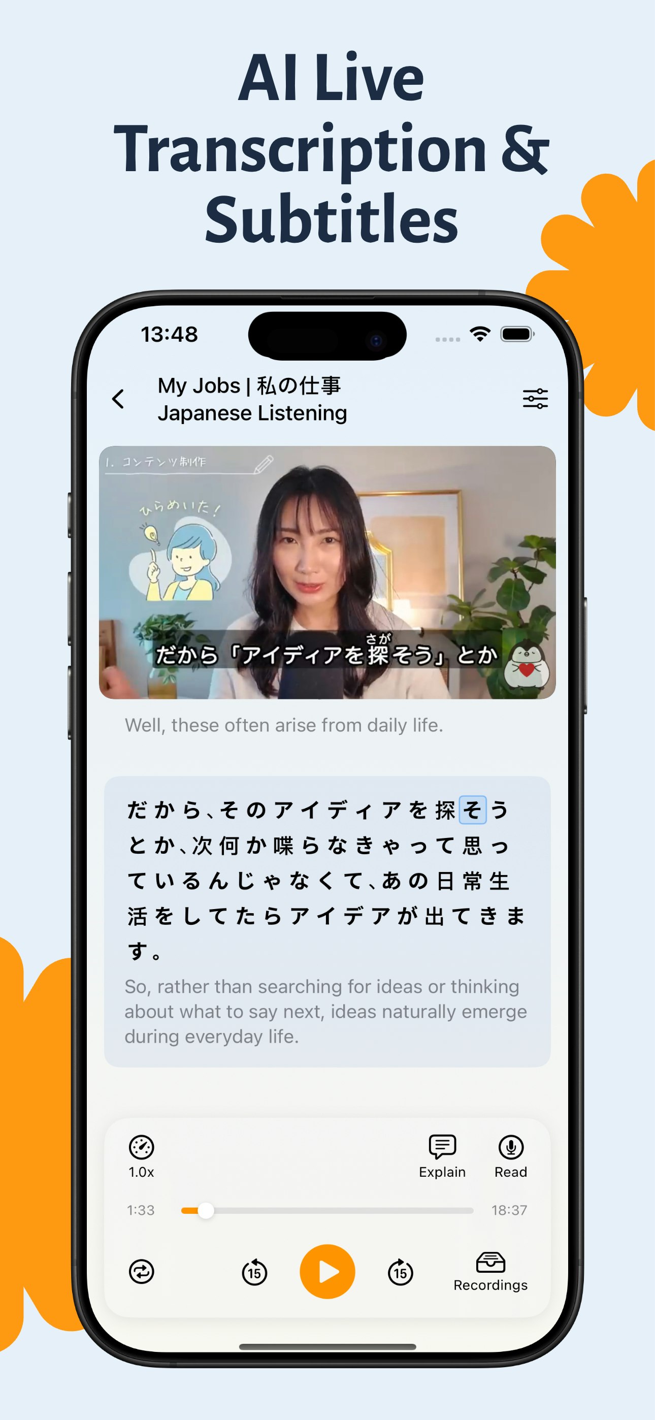 Reloop - AI Transcribe & Loop - Screenshot 3 preview