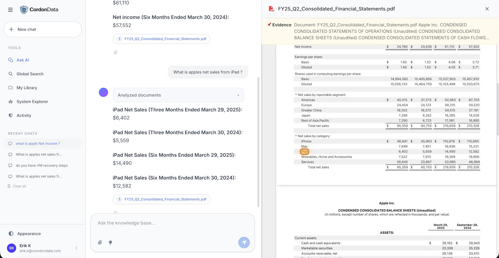 CordonData screenshot 2