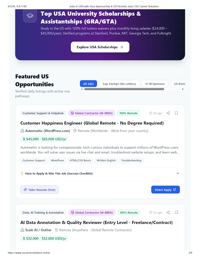 AI ATS Scanner & Visa Job Radar screenshot 6