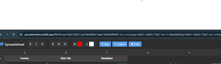 Spreadsheet gallery image