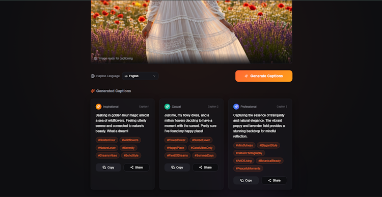 AI Caption Generator