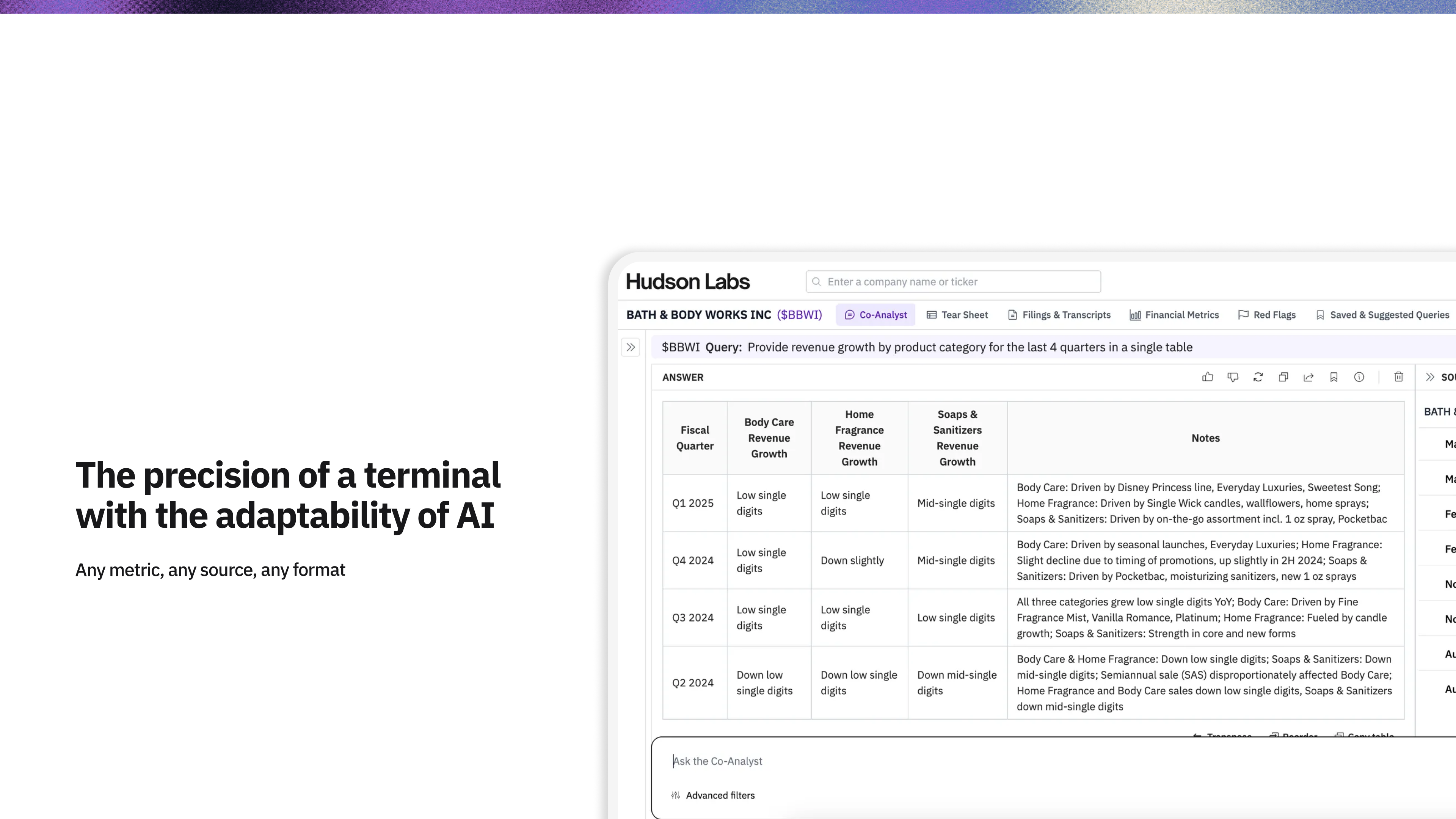 Hudson Labs - High-precision AI, purpose-built for investors media 3