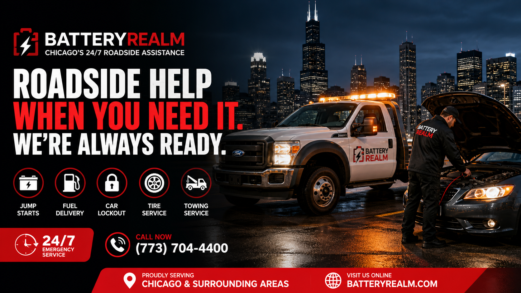 BatteryRealm Roadside Service gallery image