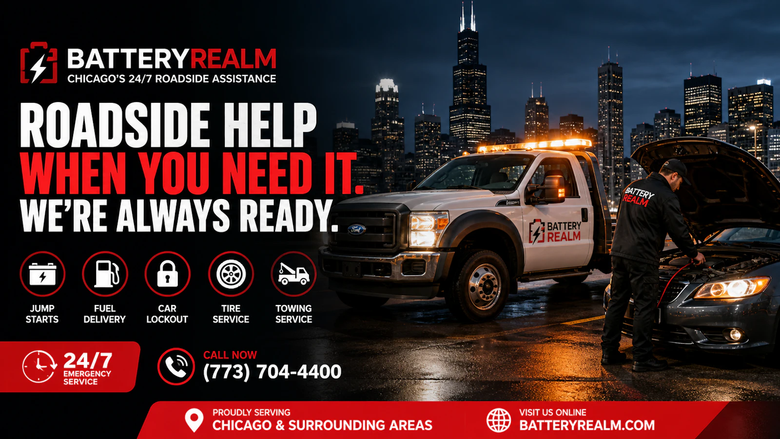 BatteryRealm Roadside Service screenshot 2