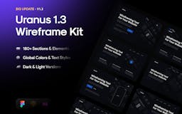 Uranus v1.3 - Wireframe Kit media 2