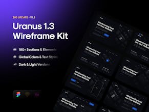 Uranus v1.3 - Wireframe Kit gallery image