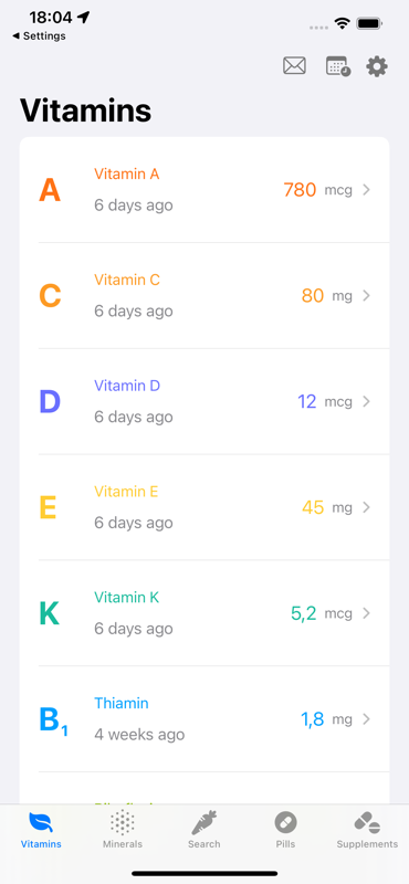 Vitamin - Track, Log & Schedule - Nutrient, Supplement & Mineral media 3
