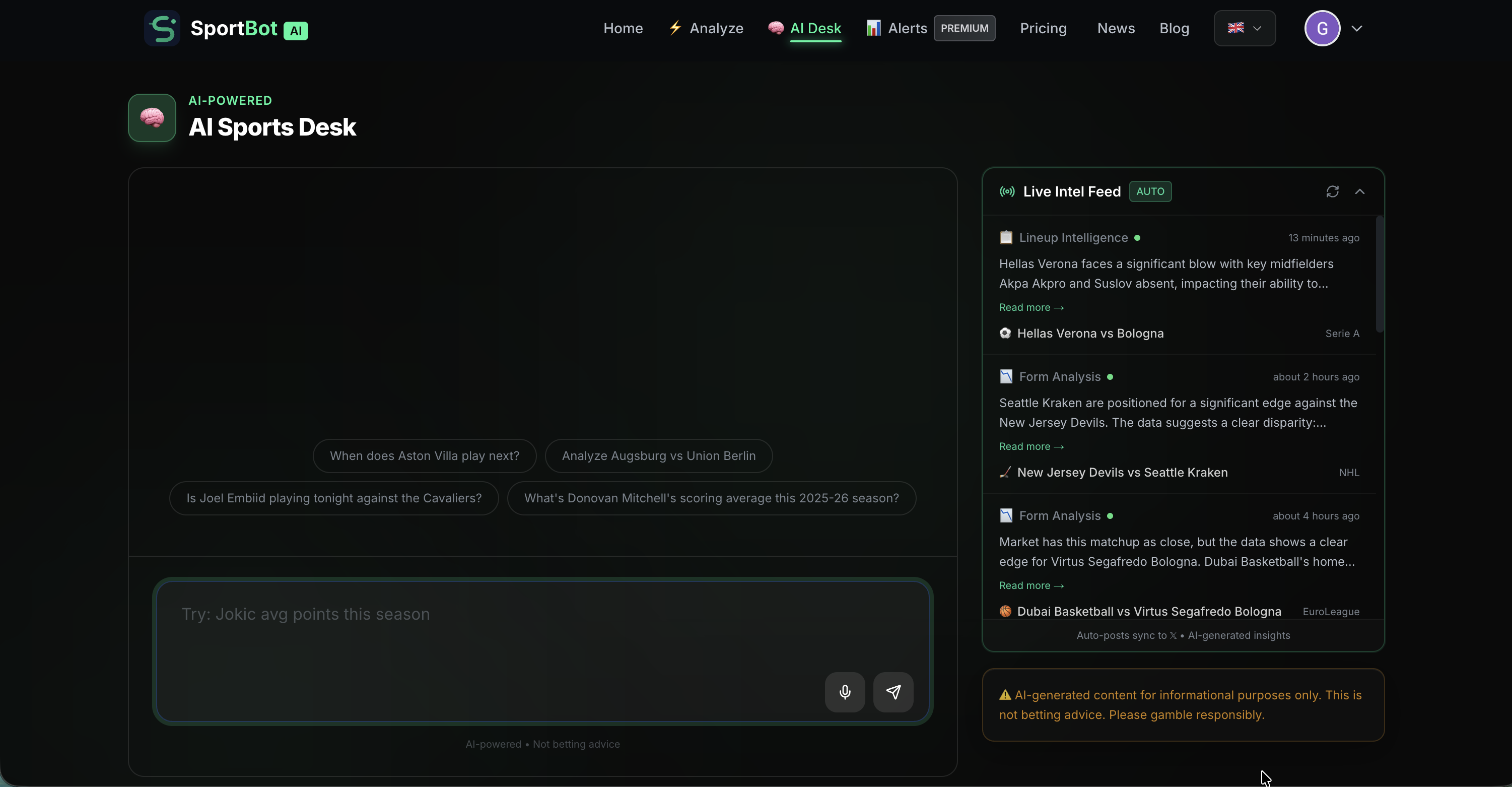 SportBot AI gallery image