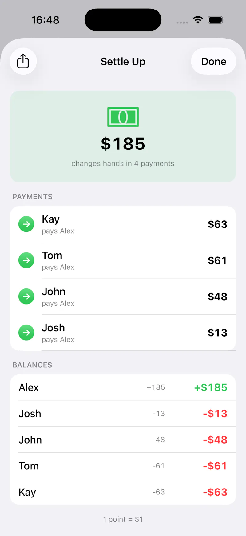 Cal For Me — Keep score. Settle up. screenshot 6