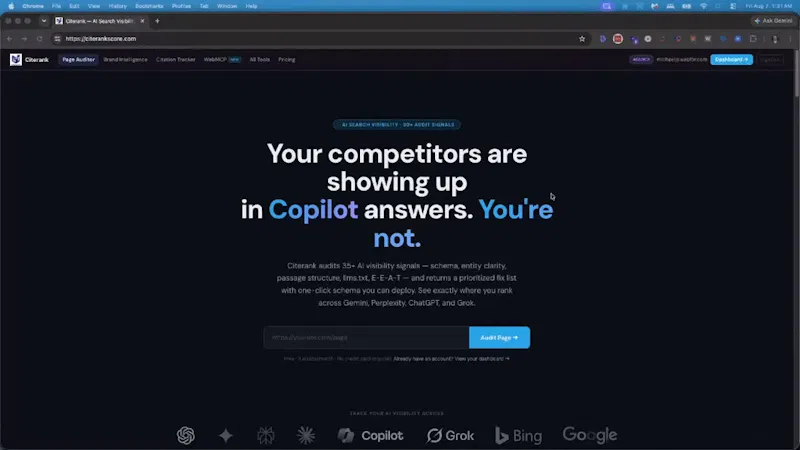CiteRank screenshot 1 (video preview)