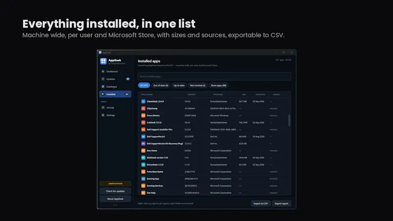 AppGeek screenshot 1 (video preview)
