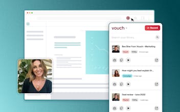 Vouch Chrome 拡張機能による強化されたコンテンツ共有: Vouch Chrome 拡張機能を使用してクリエイティブなビデオを共有し、コンテンツ共有エクスペリエンスを次のレベルに引き上げます。
