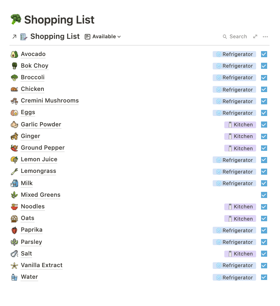 Notion Template - Ultimate Meal Tracker gallery image