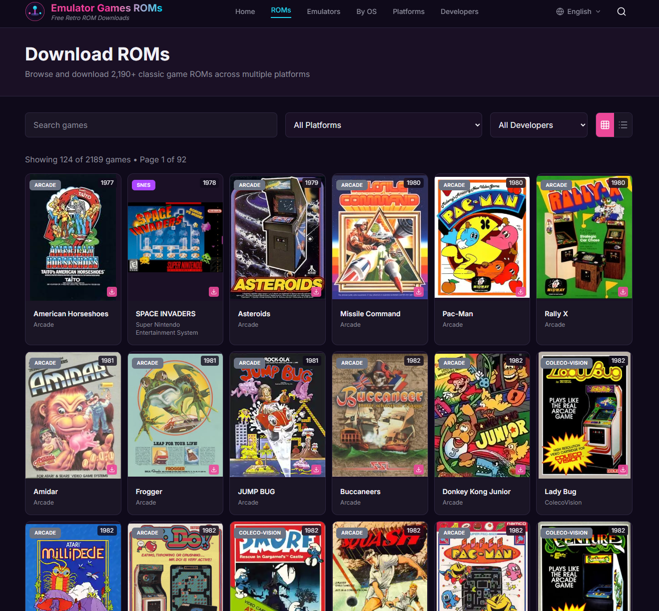 Emulator Games ROMs gallery image