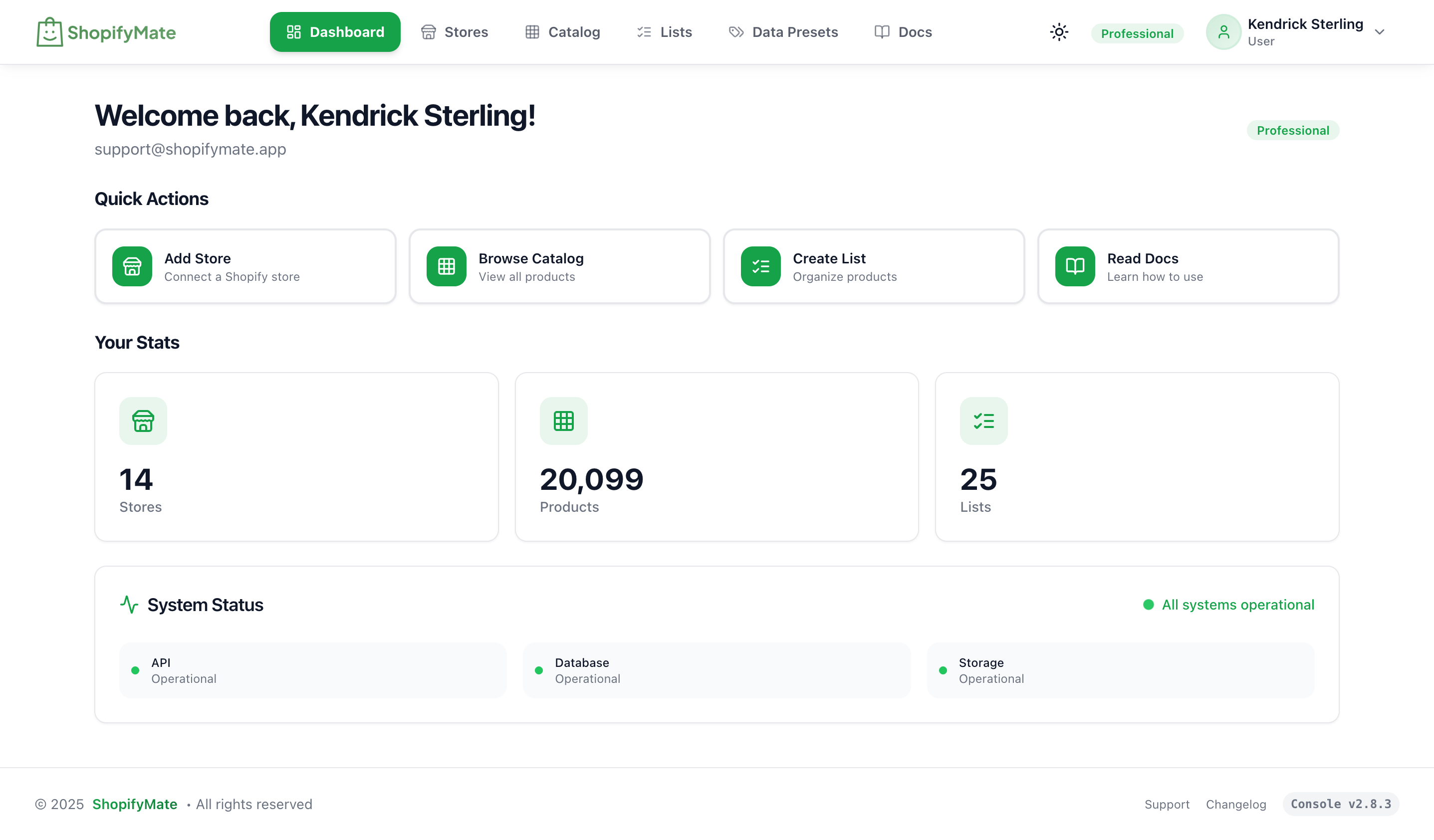 ShopifyMate - Main product screenshot demonstrating key features and user interface