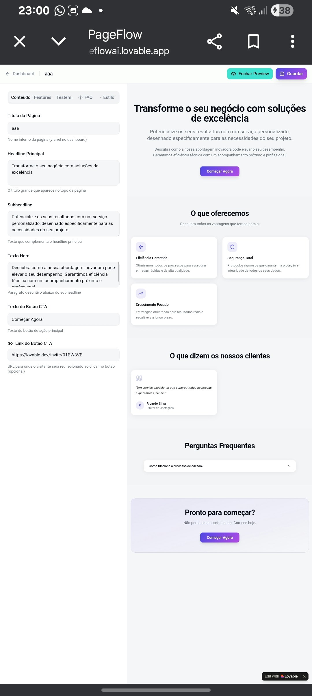 PageFlow - Main product screenshot demonstrating key features and user interface