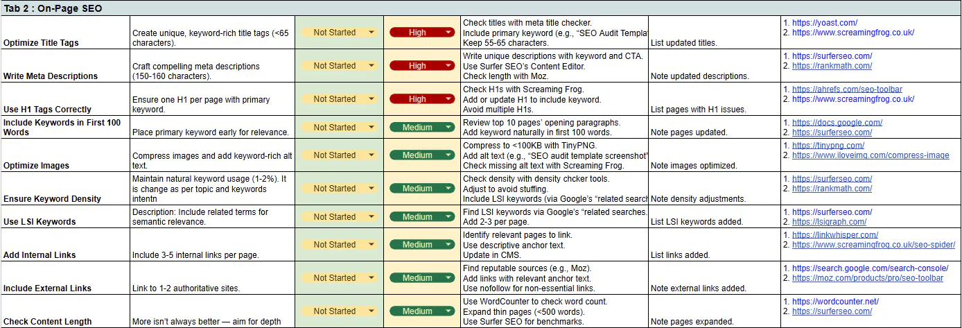 SEO Audit Template  gallery image