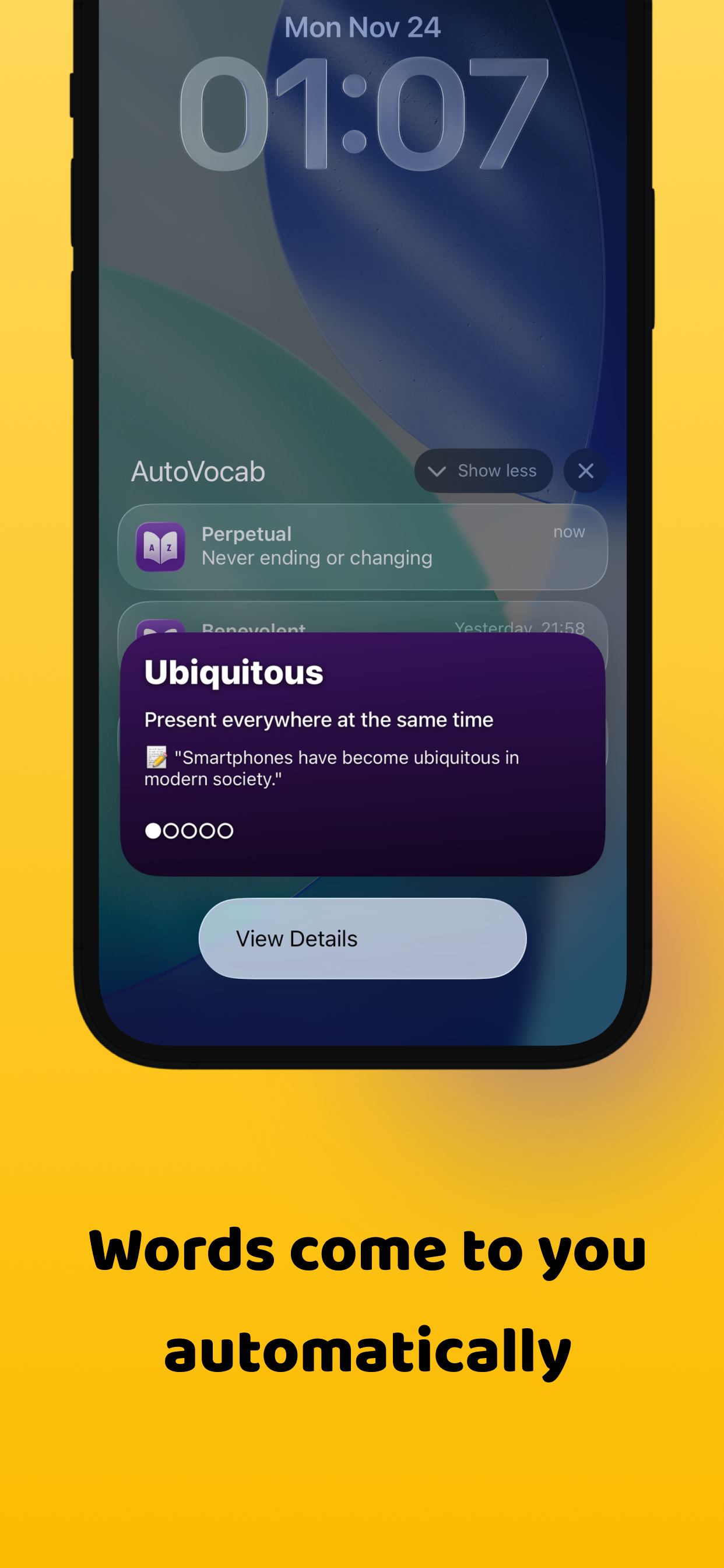 AutoVocab: Vocabulary Builder - Screenshot 2 showing product features and functionality