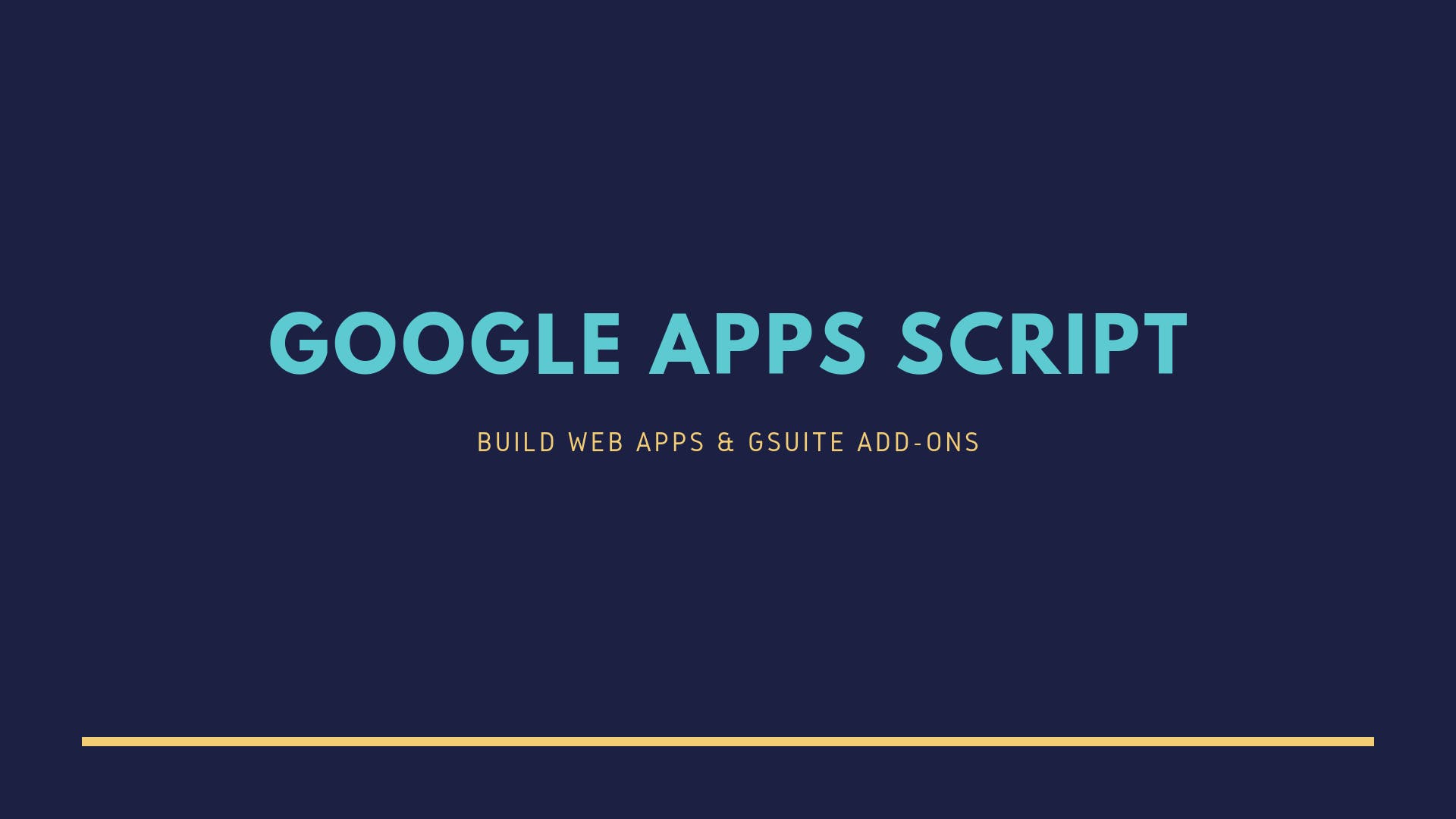 Apps Script Starter media 2