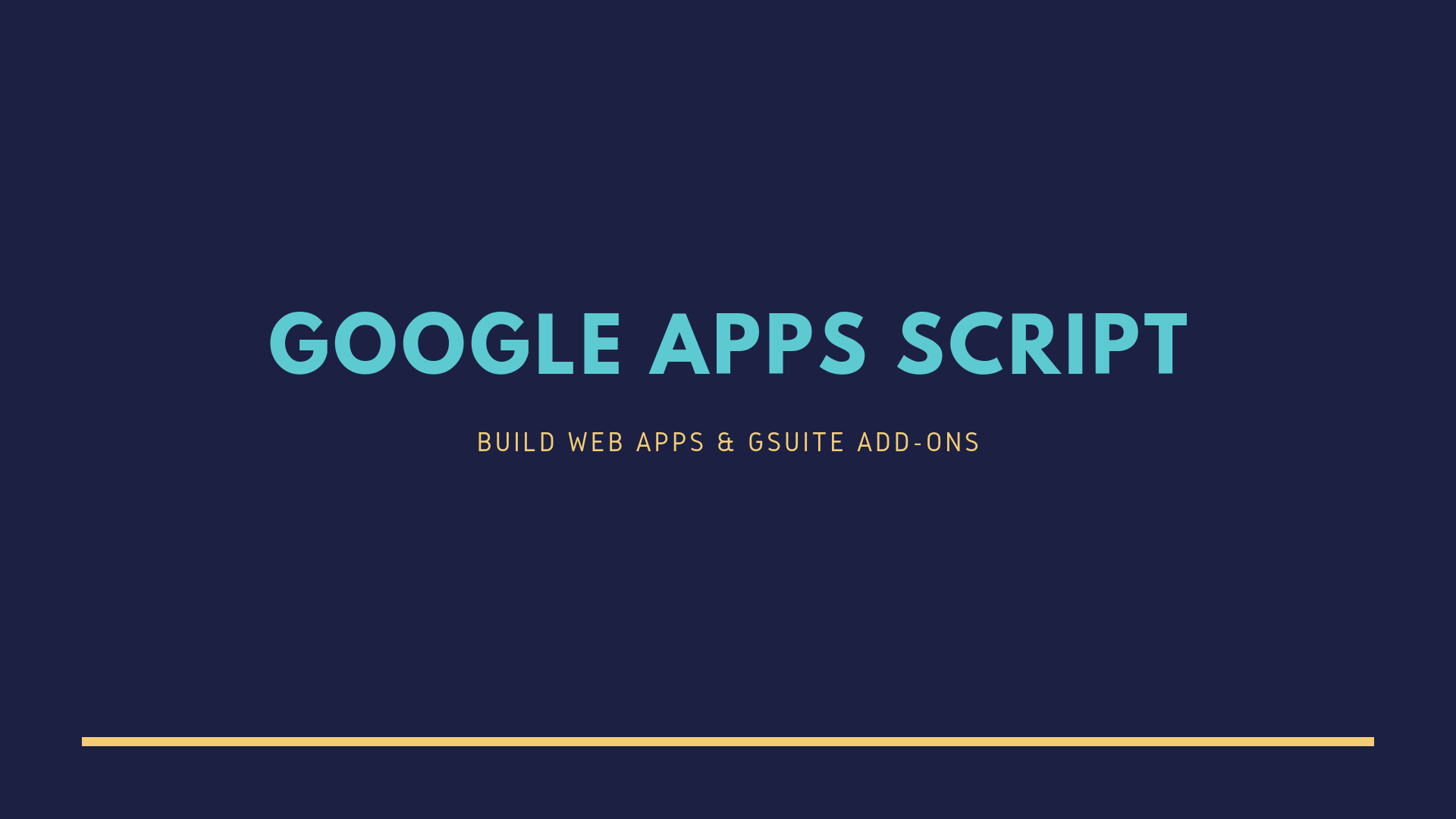 Apps Script Starter Image