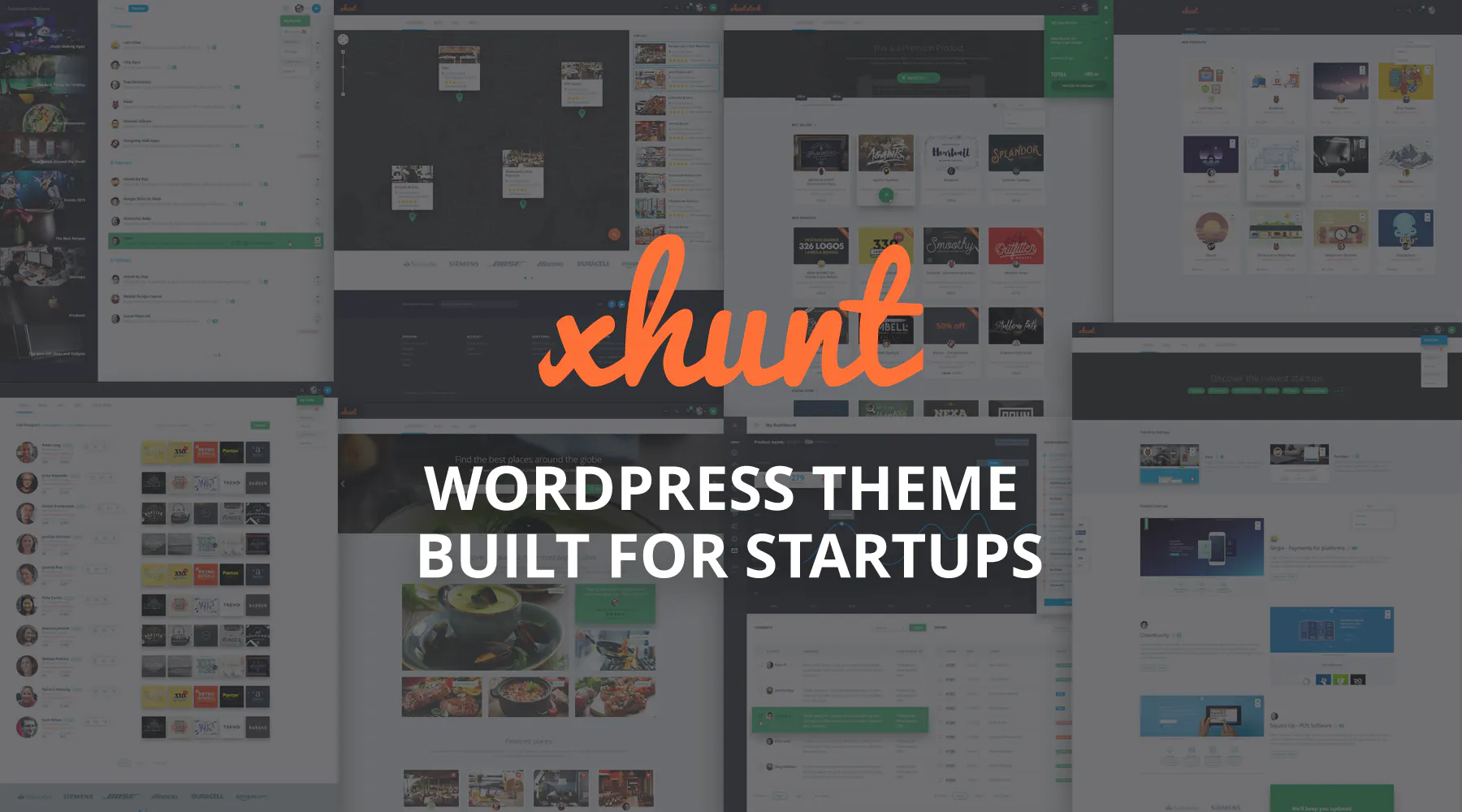Xhunt - WordPress theme built for Startups