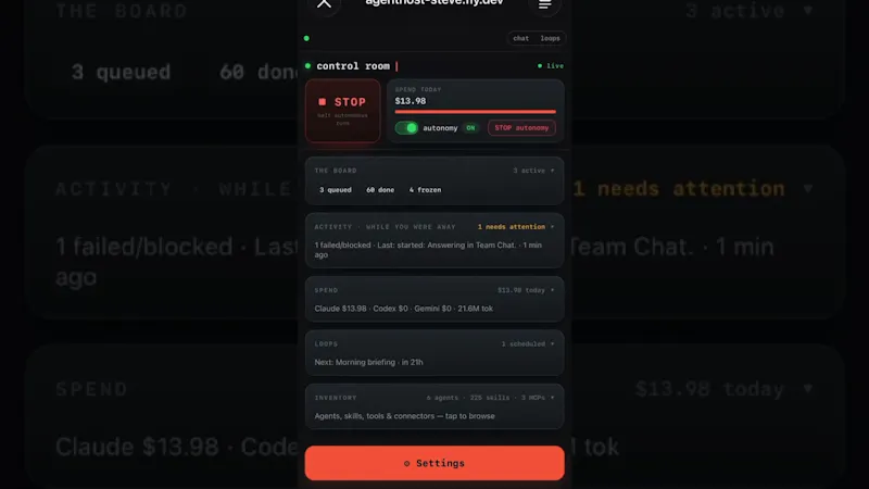 AgentHost screenshot 1 (video preview)