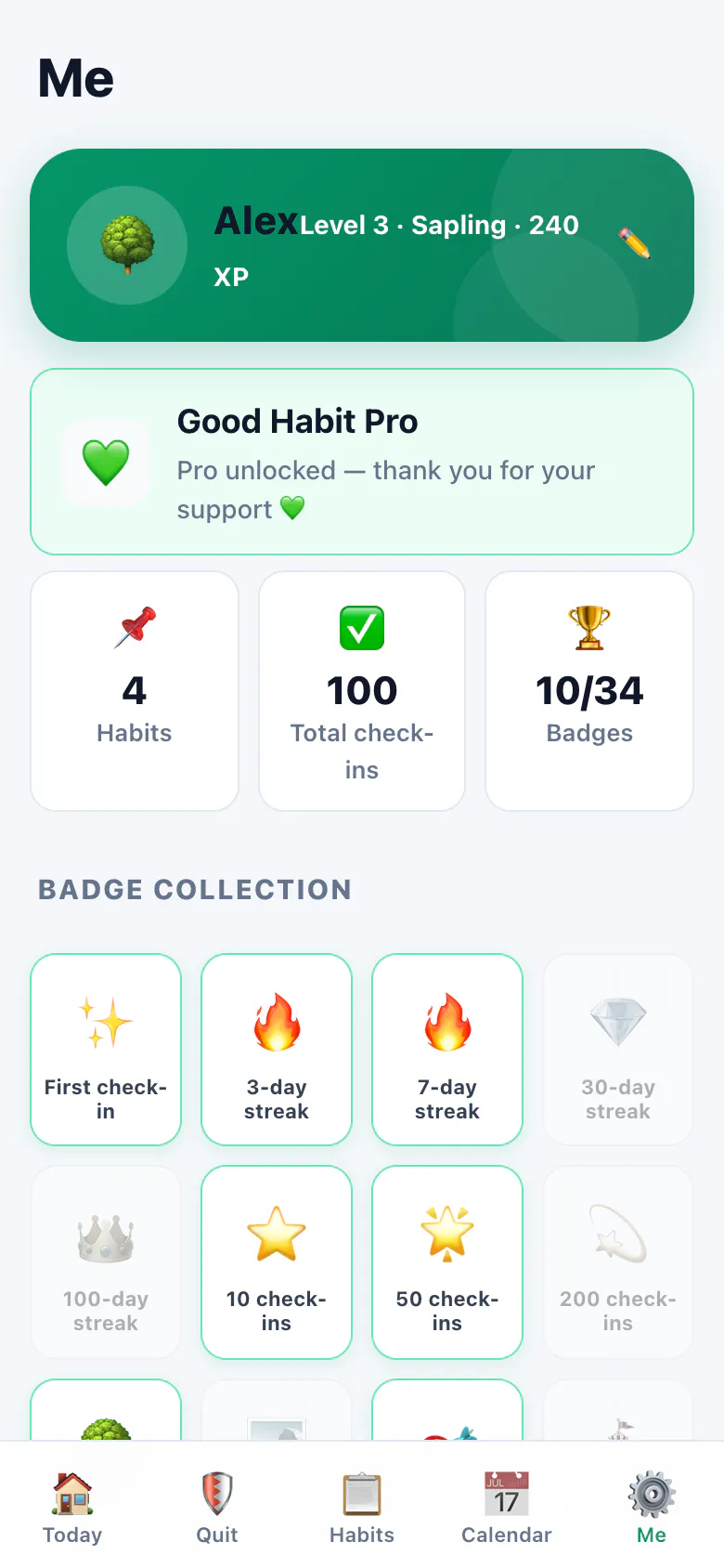 Good Habit: Daily Check-in screenshot