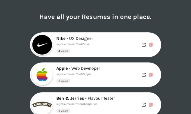 SkyResume gallery image