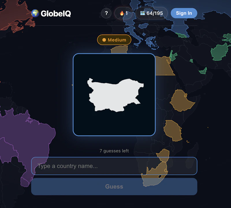 GlobeIQ — Daily Geography Guessing Game screenshot 3