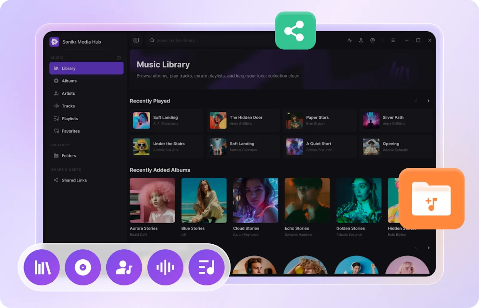 Sonikr Media Hub screenshot 1