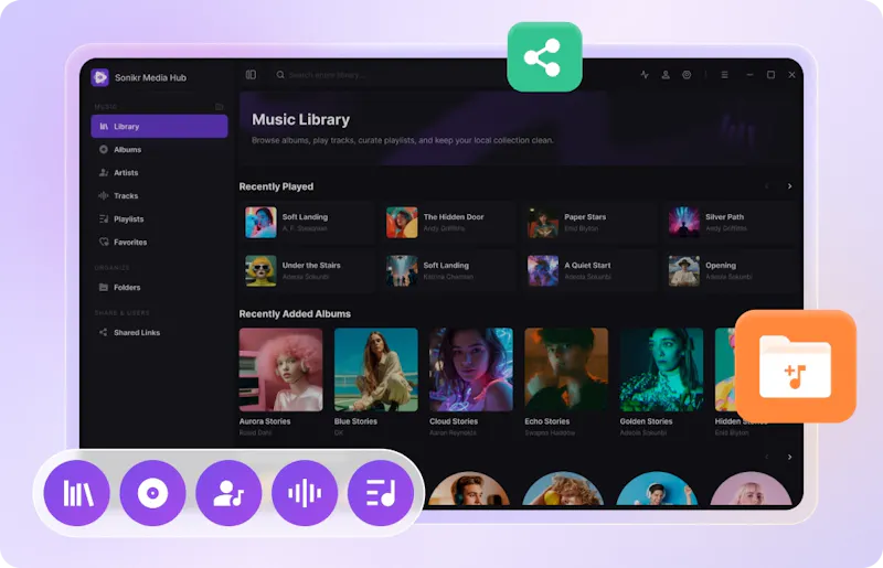 Sonikr Media Hub screenshot 1