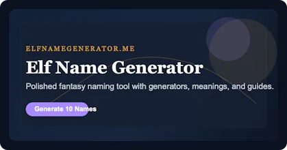 Elf Name Generator gallery image