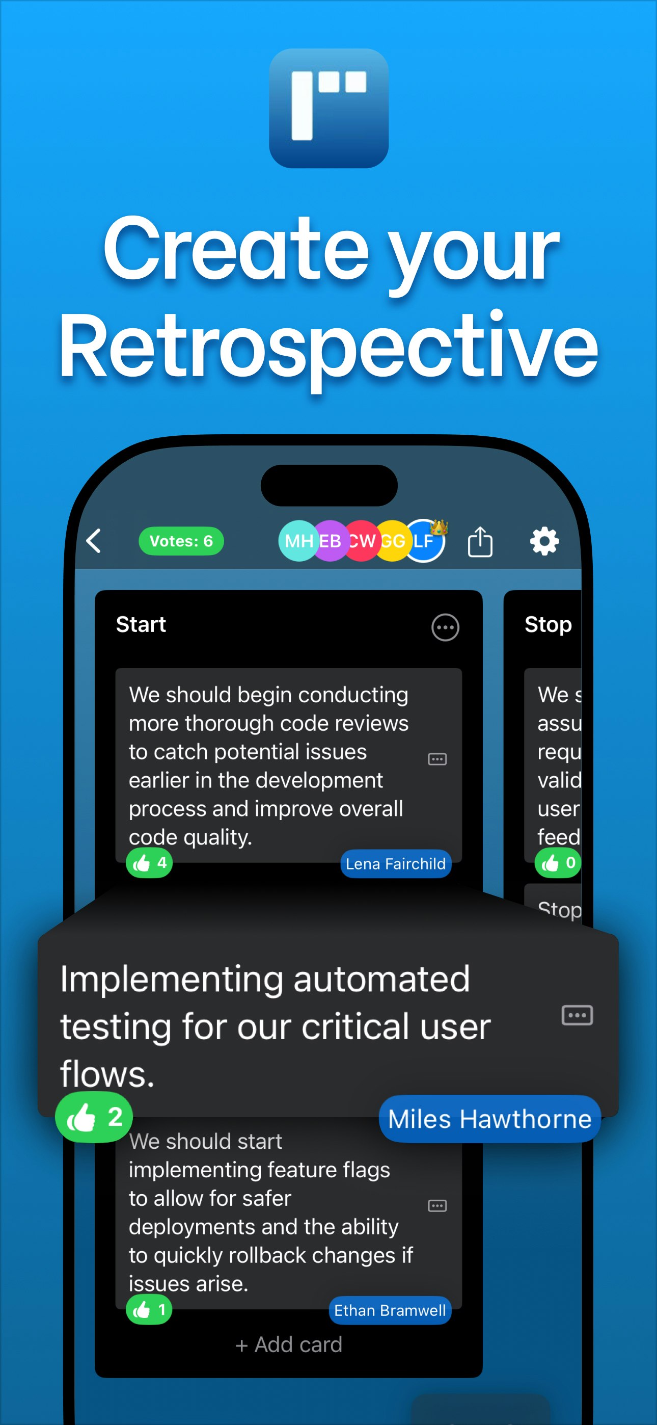 Retrolog: retrospettive del team - Esegui retrospettive divertenti ed efficaci con il tuo team Agile 🚀 media 1