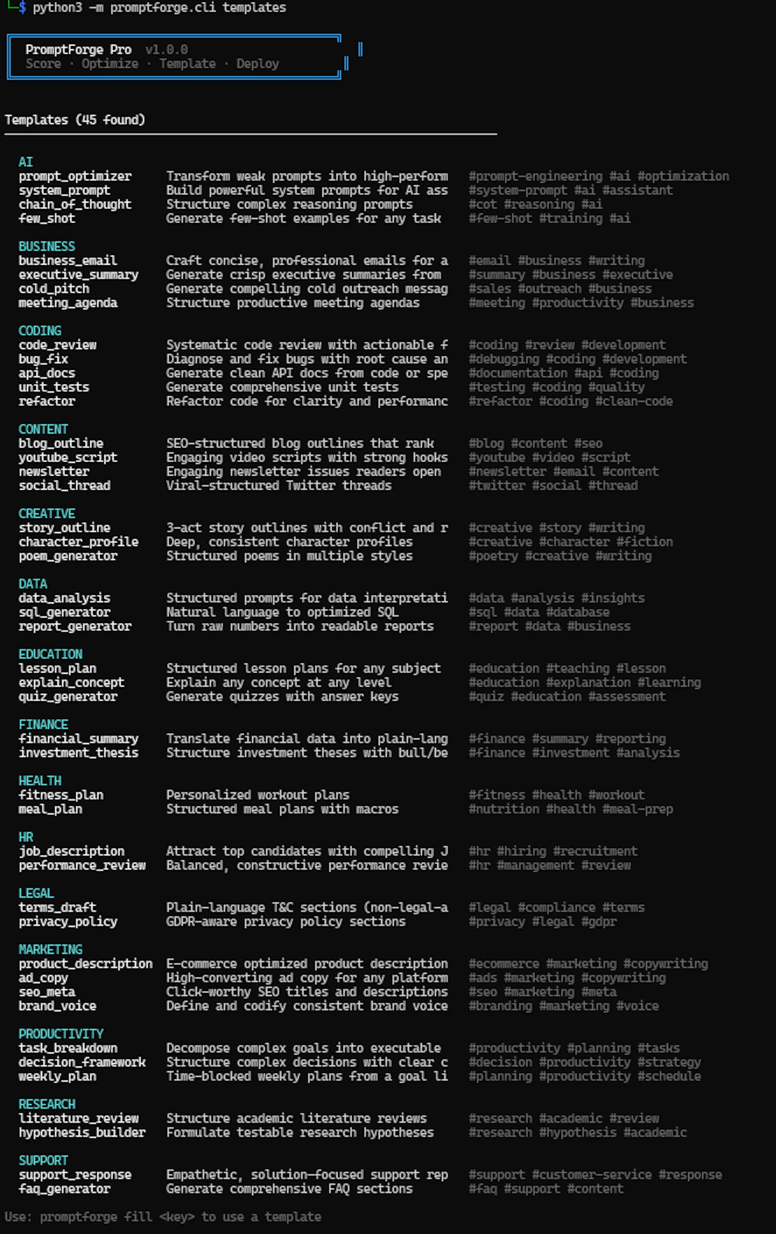 Promptforge Pro screenshot 2