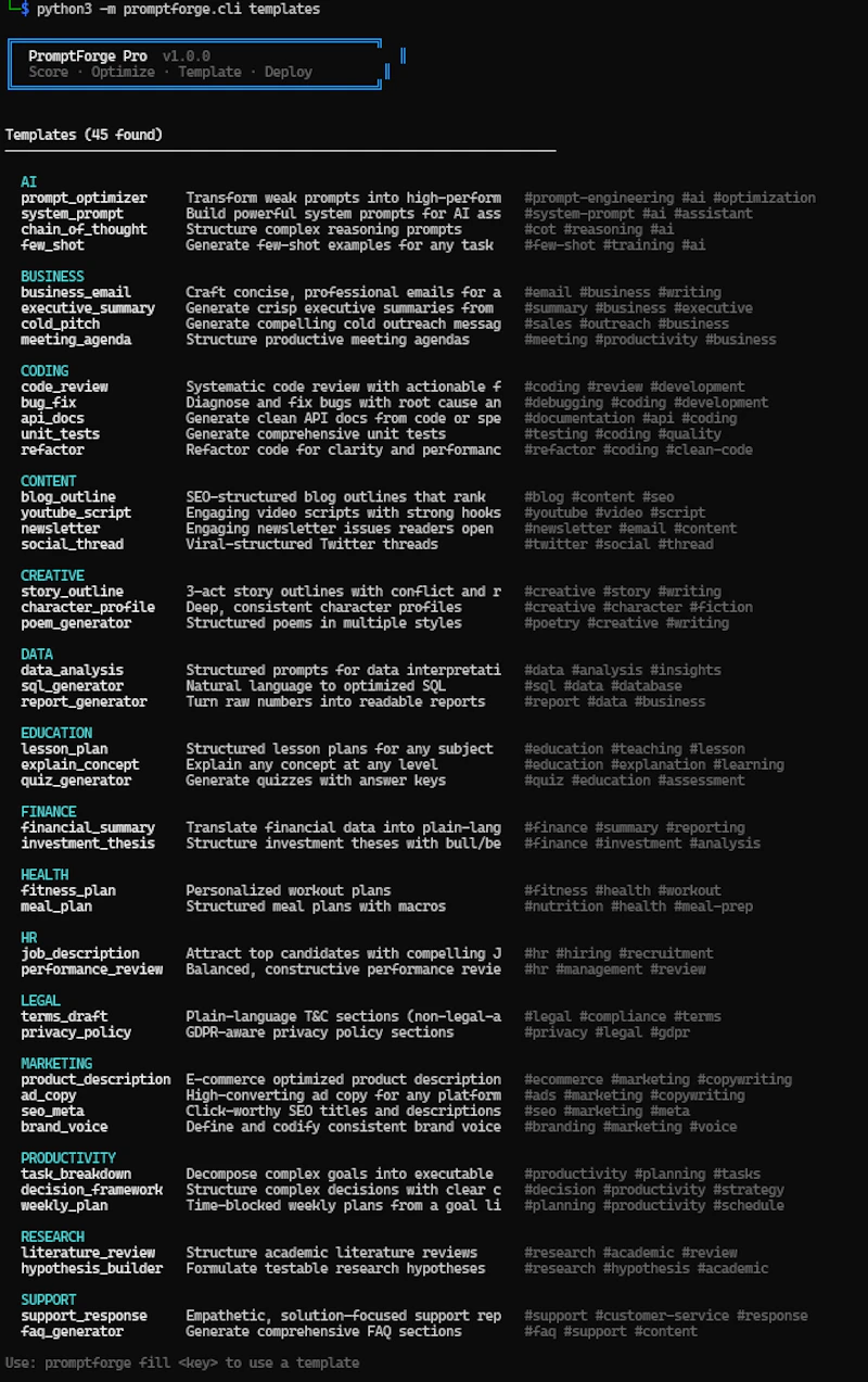 Promptforge Pro screenshot 2