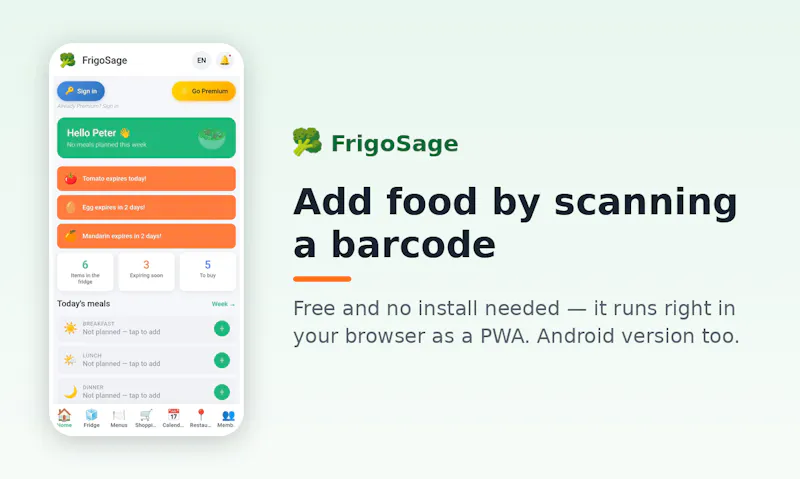 FrigoSage — Smart fridge, less waste screenshot 5