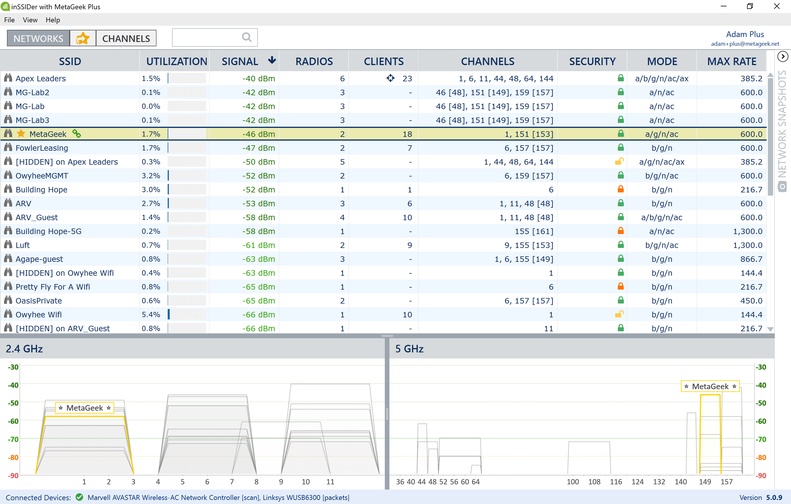 inSSIDer gallery image